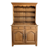 Buffet deux corps Vecchio Arredo en chêne massif, style rustique italien