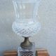 Imposing Médicis vase in cut crystal on a pedestal, created by Vaudeville at Baccarat.