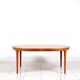 Round dining table in teak by Ib Kofod Larsen for Faarup Mobelfabrik