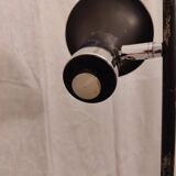 Floor lamp with 3 chrome and black spotlights dlg Cosack and Hustadt leuchten