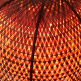 Wicker pendant shape vintage flower