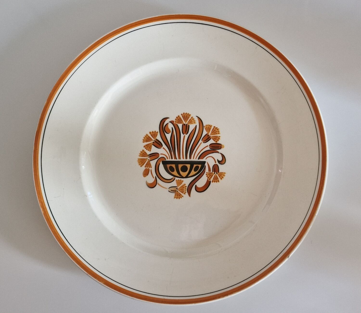 Plat Œillet Creil et Montereau période 19ème