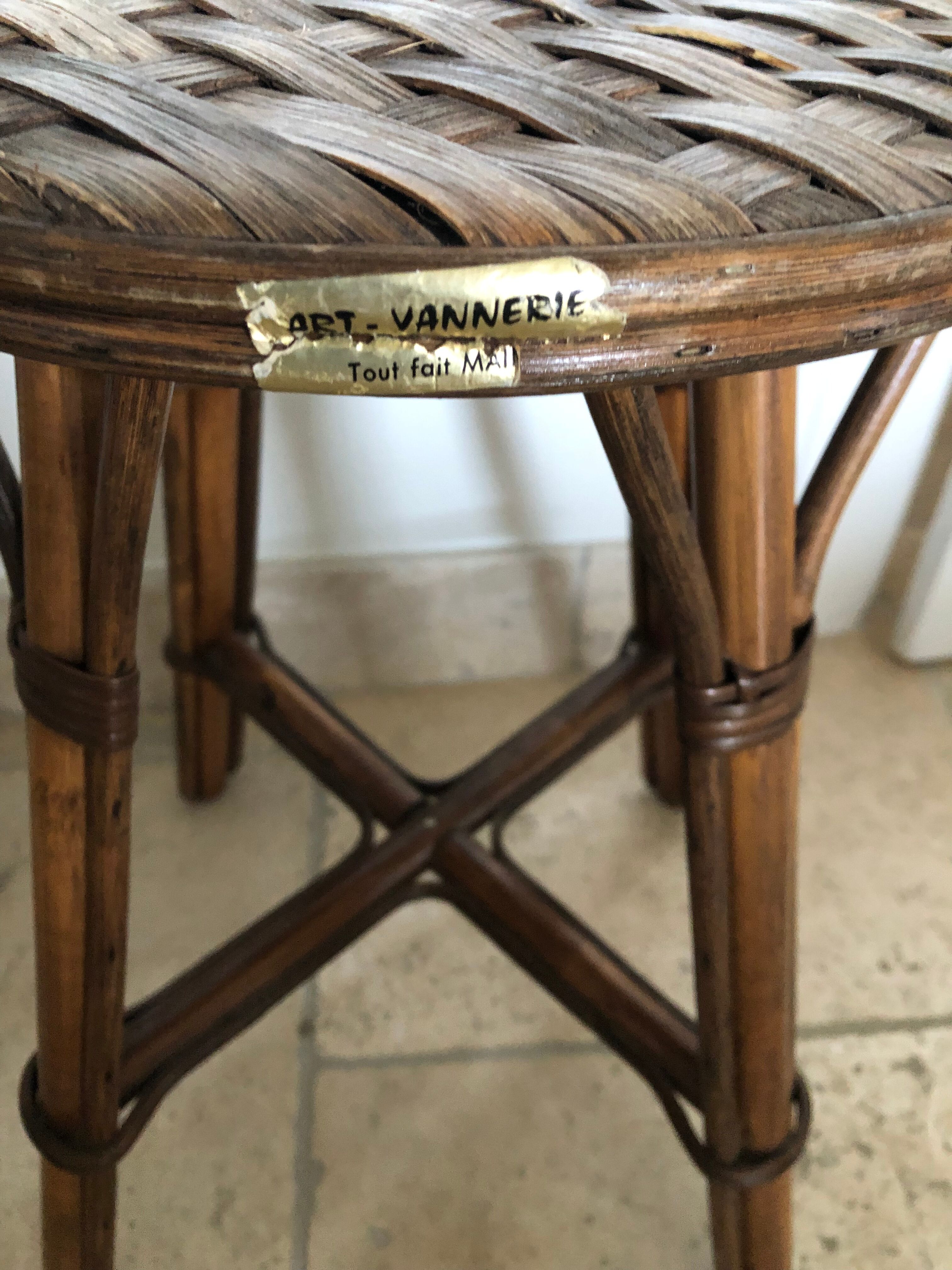 Rattan stool