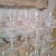 Lot of 11 port or antique crystal liqueur glasses