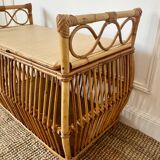 Vintage Rattan Toy Box