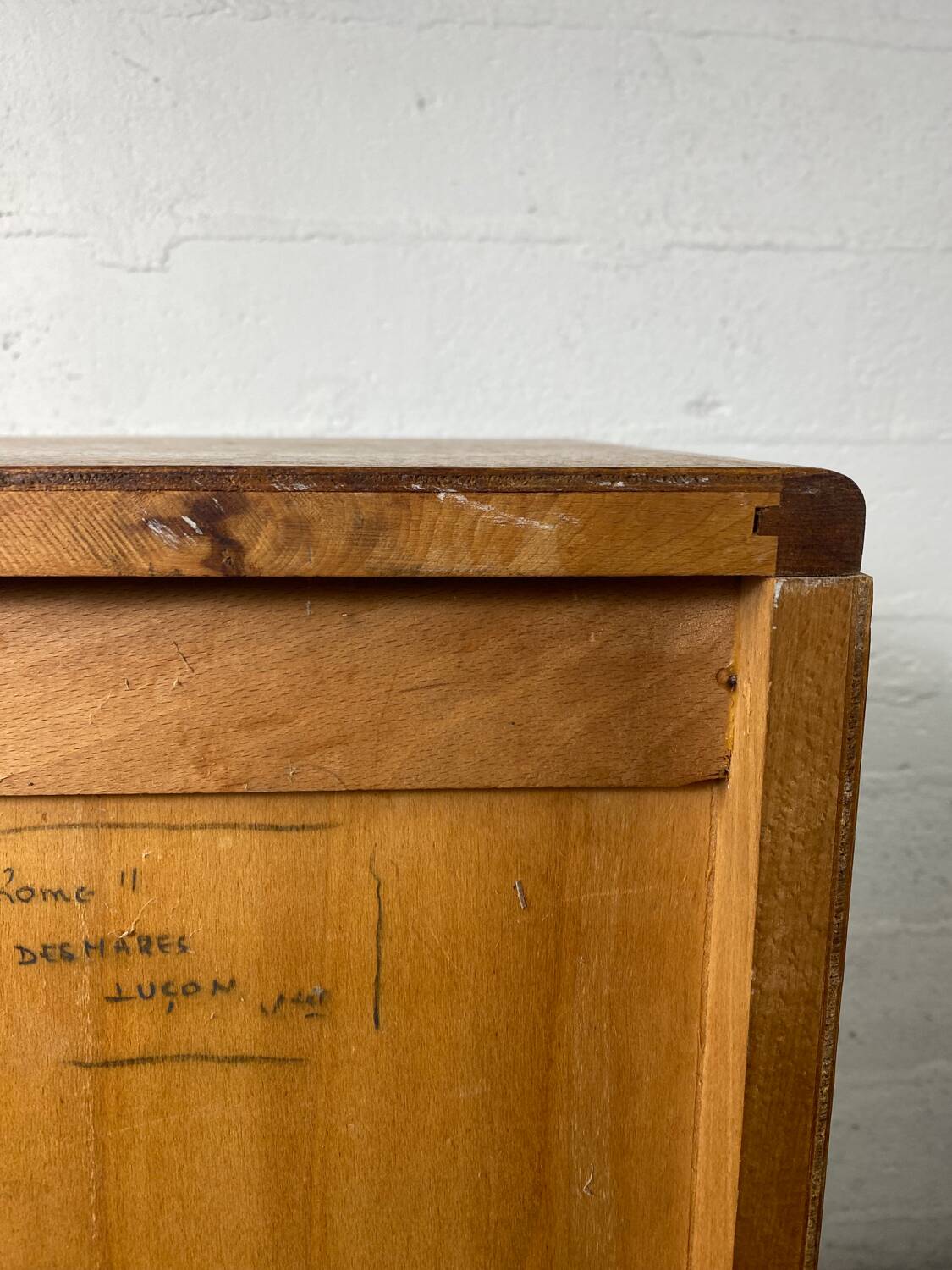 Vintage curtain file cabinet