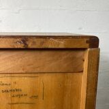 Vintage curtain file cabinet