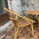 Vintage rattan lounge