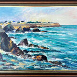 Oil on canvas Brittany Sea