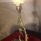 bronze lamp with marble, beautiful work by a bronzier, 1910 at 40 and fine tulip