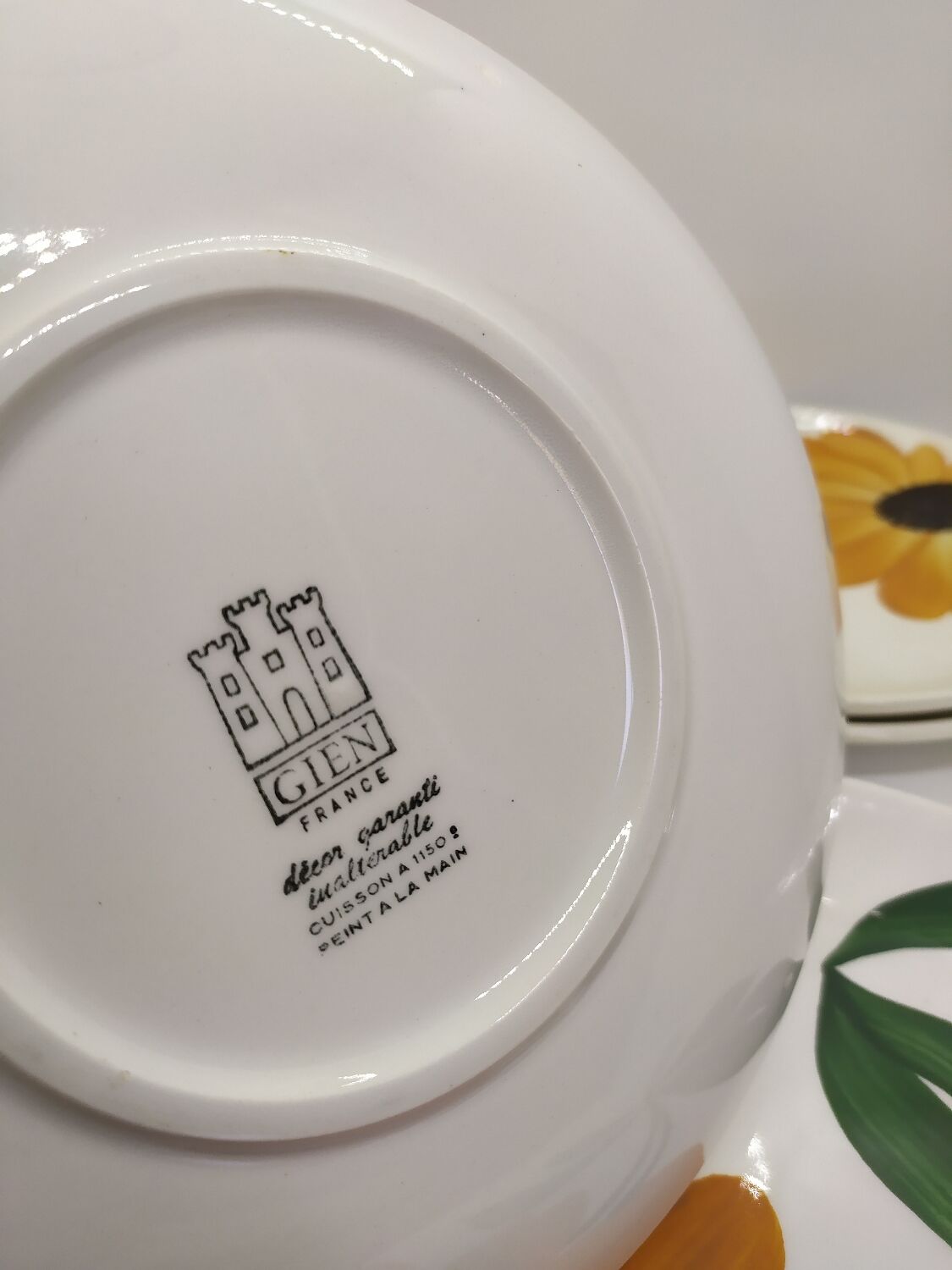 Vintage Gien dessert plates