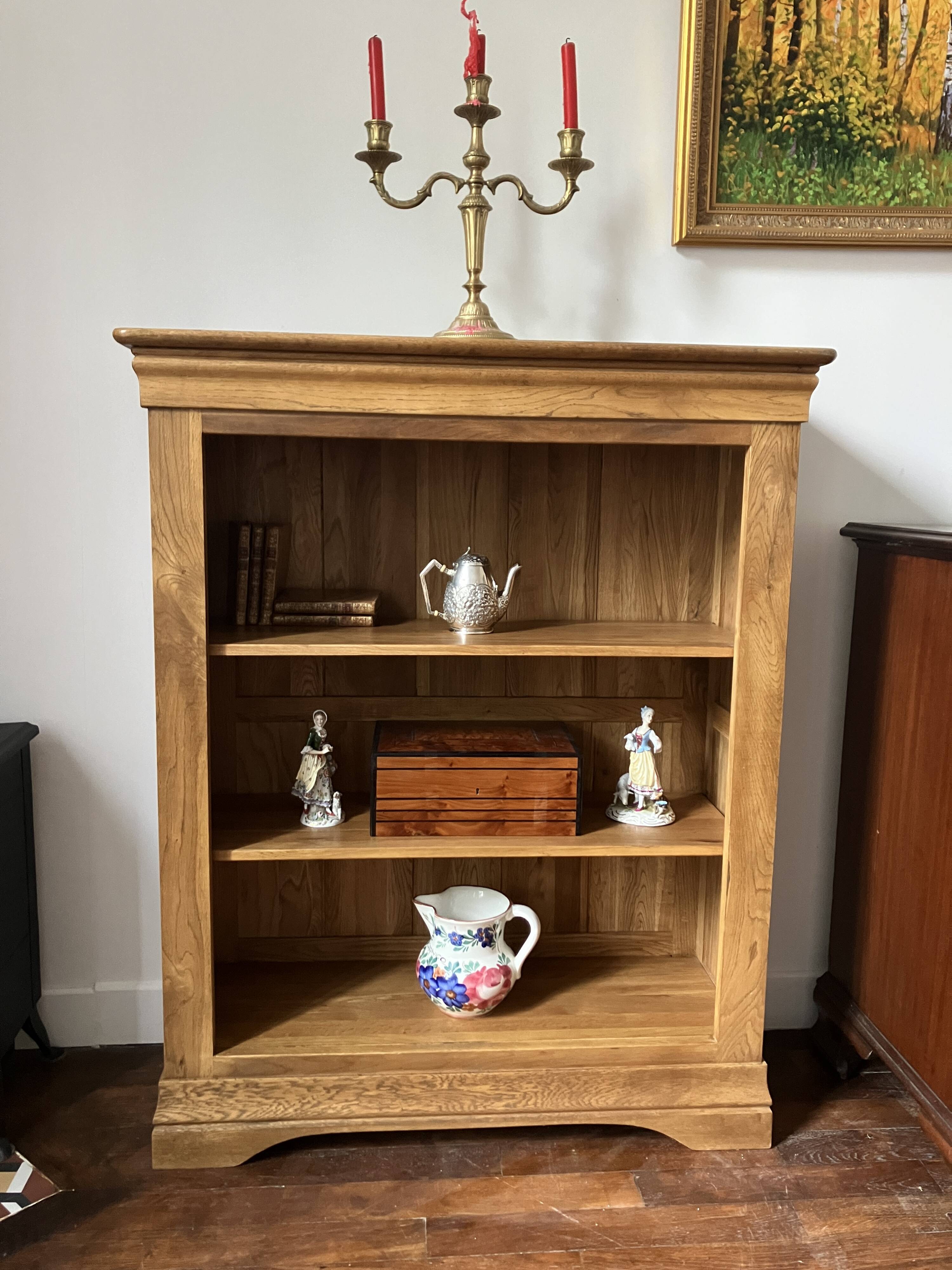 English Library in Solid Oak