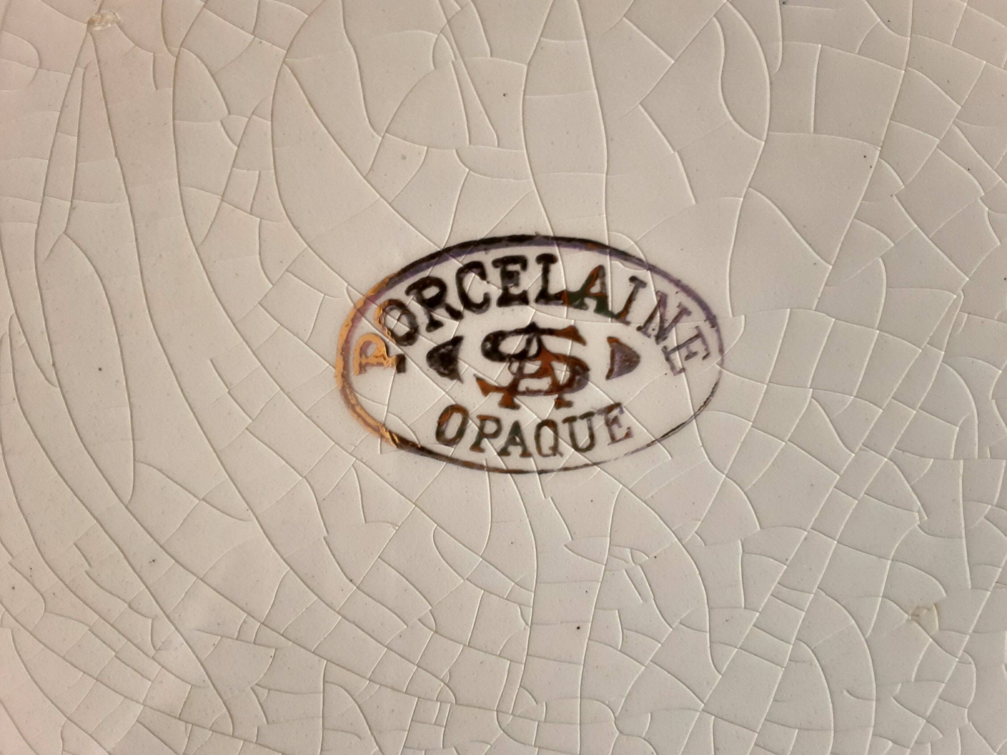 SA opaque porcelain dish