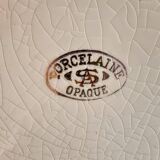 Plat  porcelaine  opaque  S A