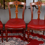 Set of four chairs of Victorian