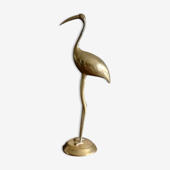 Bird vintage gold brass