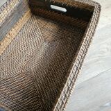 Wooden and wicker top