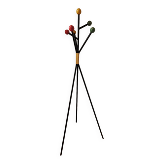 Vintage coat rack 50s balls