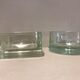 Lot of two glass-paved ashtrays Lumax 1950