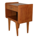 Oak bedside table with drawer, 1960