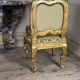 Remarkable small armchair in carved and gilded wood, Venice, early 18th century