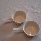 2 very pretty sauceboats or ramekins in porcelain from Villeroy & Boch.