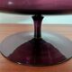 Purple smoked glass footed bowl – Scandinavian design spirit