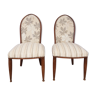 2 chaises rénovées mix and match de style année 50