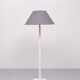 White Leather Floor lamp by Star Leuchten Germany 1970s