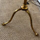 Vintage brass tripod floor lamp