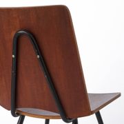 Mid Century Danish Chair 1950s Teak Plywood Chair, Scandinavian Vintage