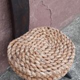 Handmade wickerwork chair from the 60s and 70s