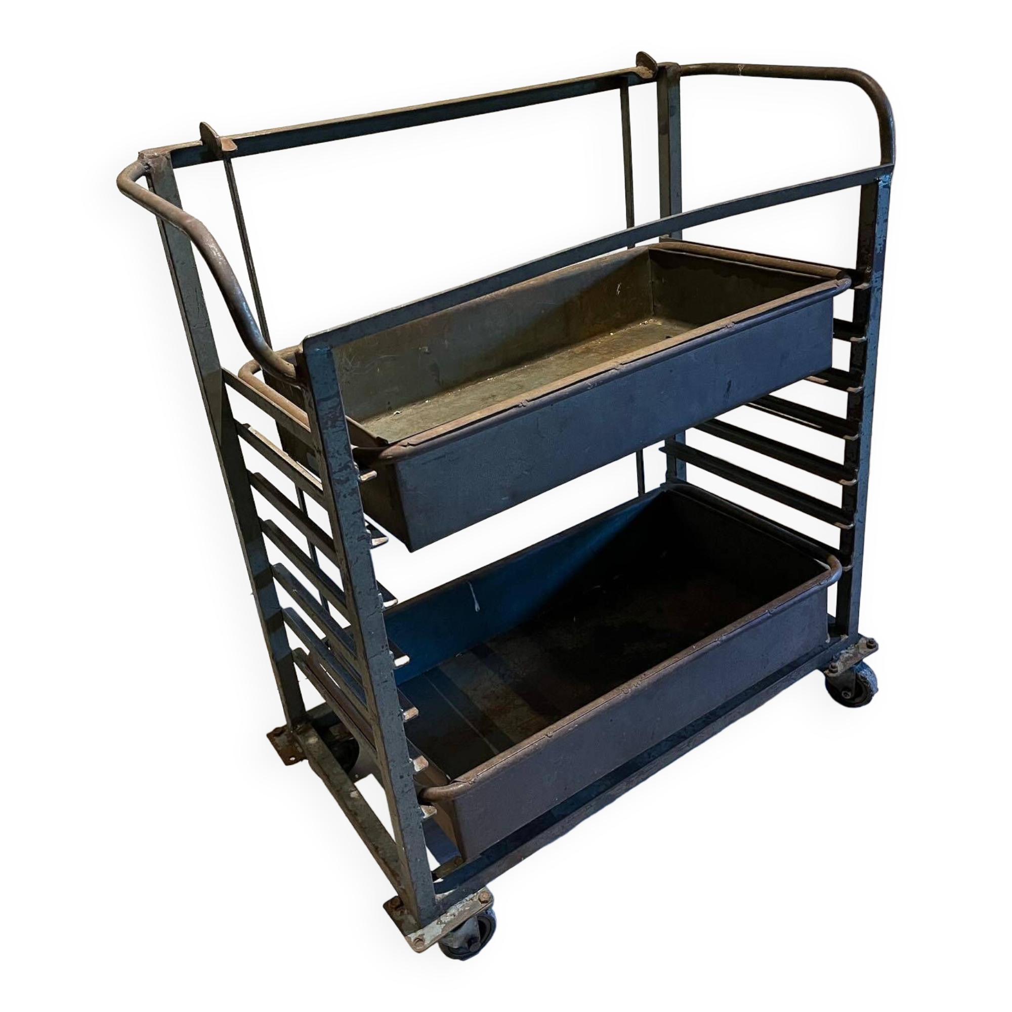 Industrial trolley or trolley in steel 1930/40