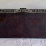 Chinese box covered with leather
