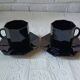 2 large opaline cups French Vintage Arcoroc Model Octime