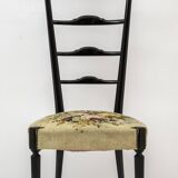 Pair of Chiavari Mid-Century Modern Italian High Back Chair