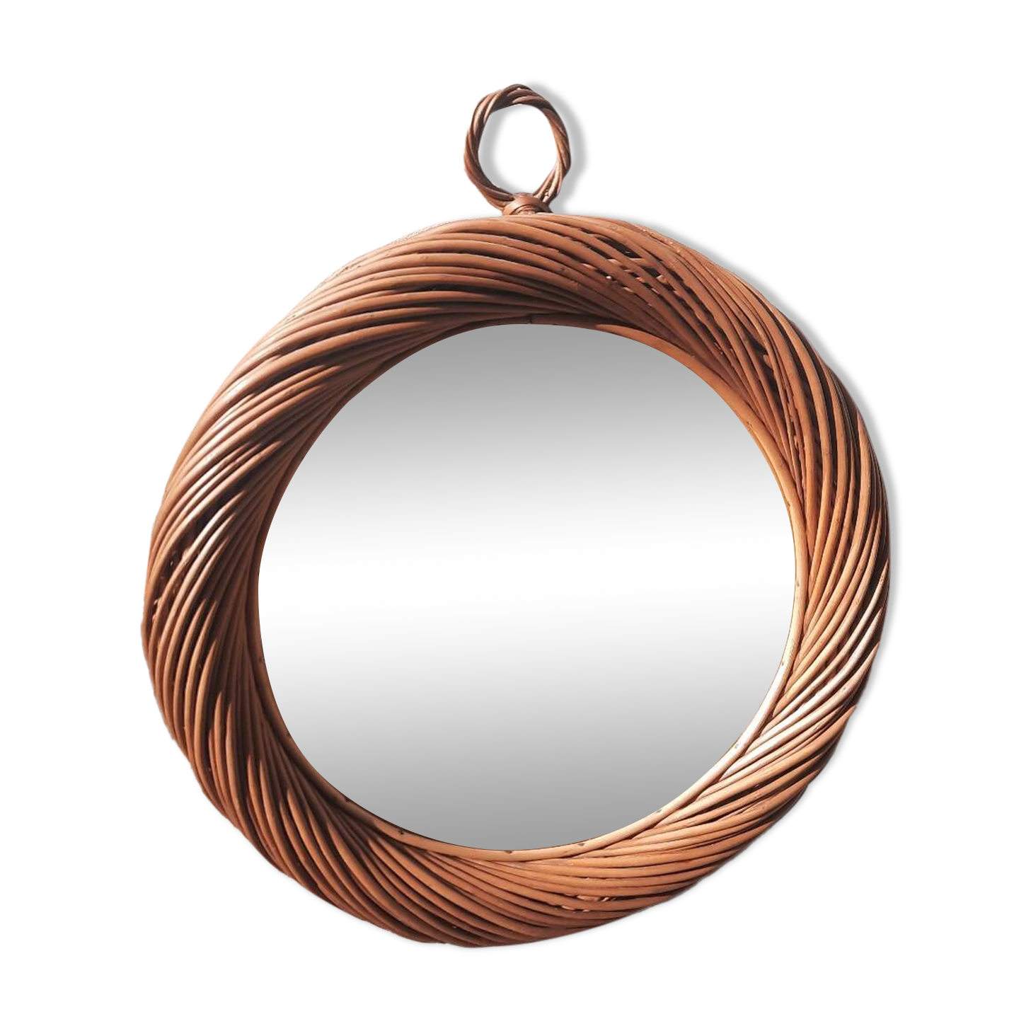 Wicker mirror