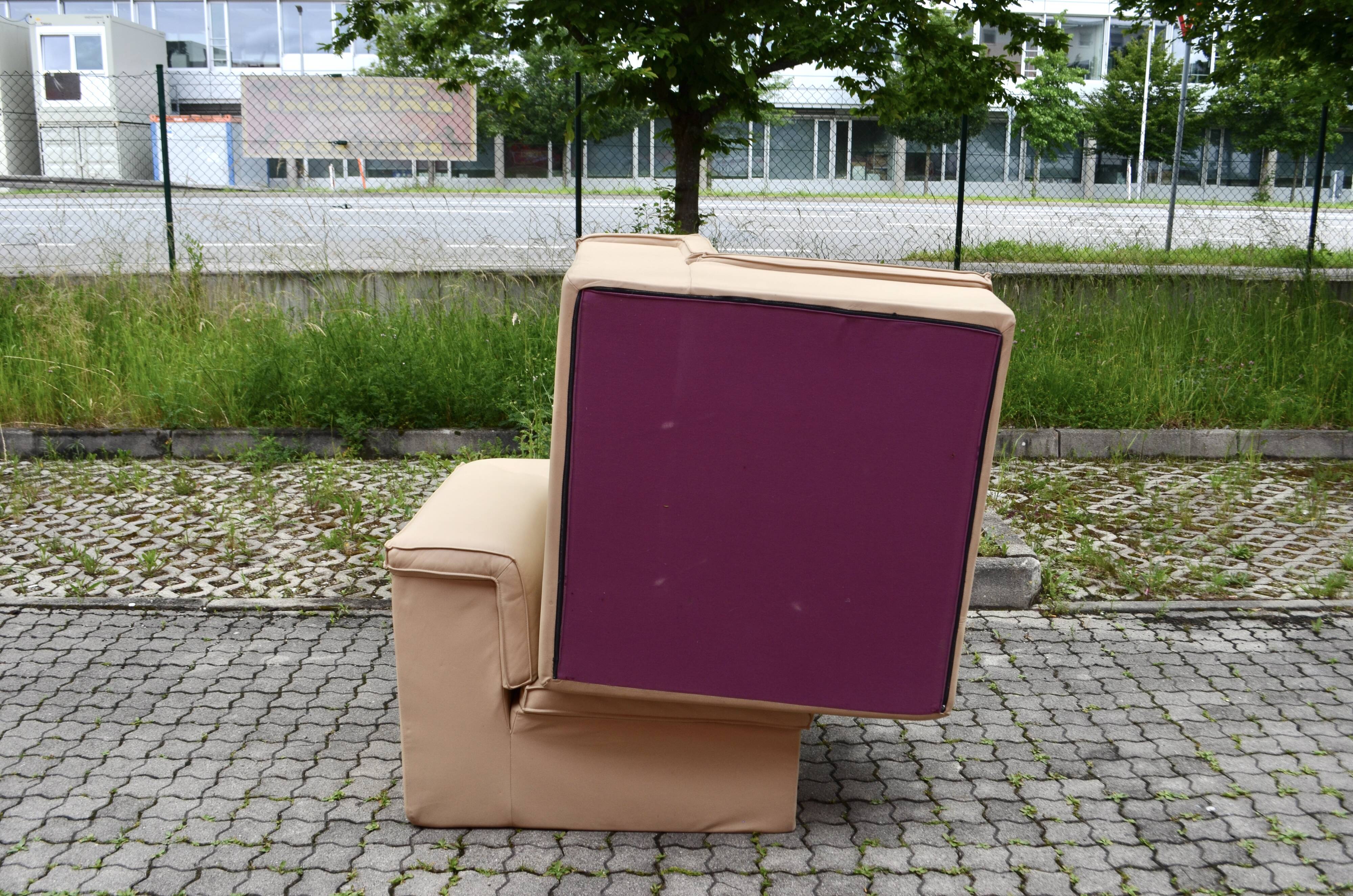 Modular Lübke Quattro Q System Leather Sofa