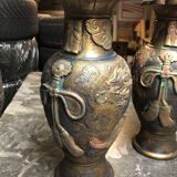 Pair of vintage Asian vases