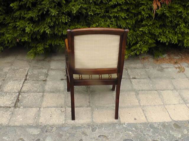 19th century armchair with crosses