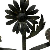Cast iron candle holder