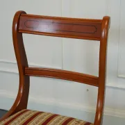 Vintage Yew Wood Dining Chairs, Set of 8