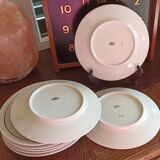 8 Victoria porcelain dessert plates from the 20s - Art Deco