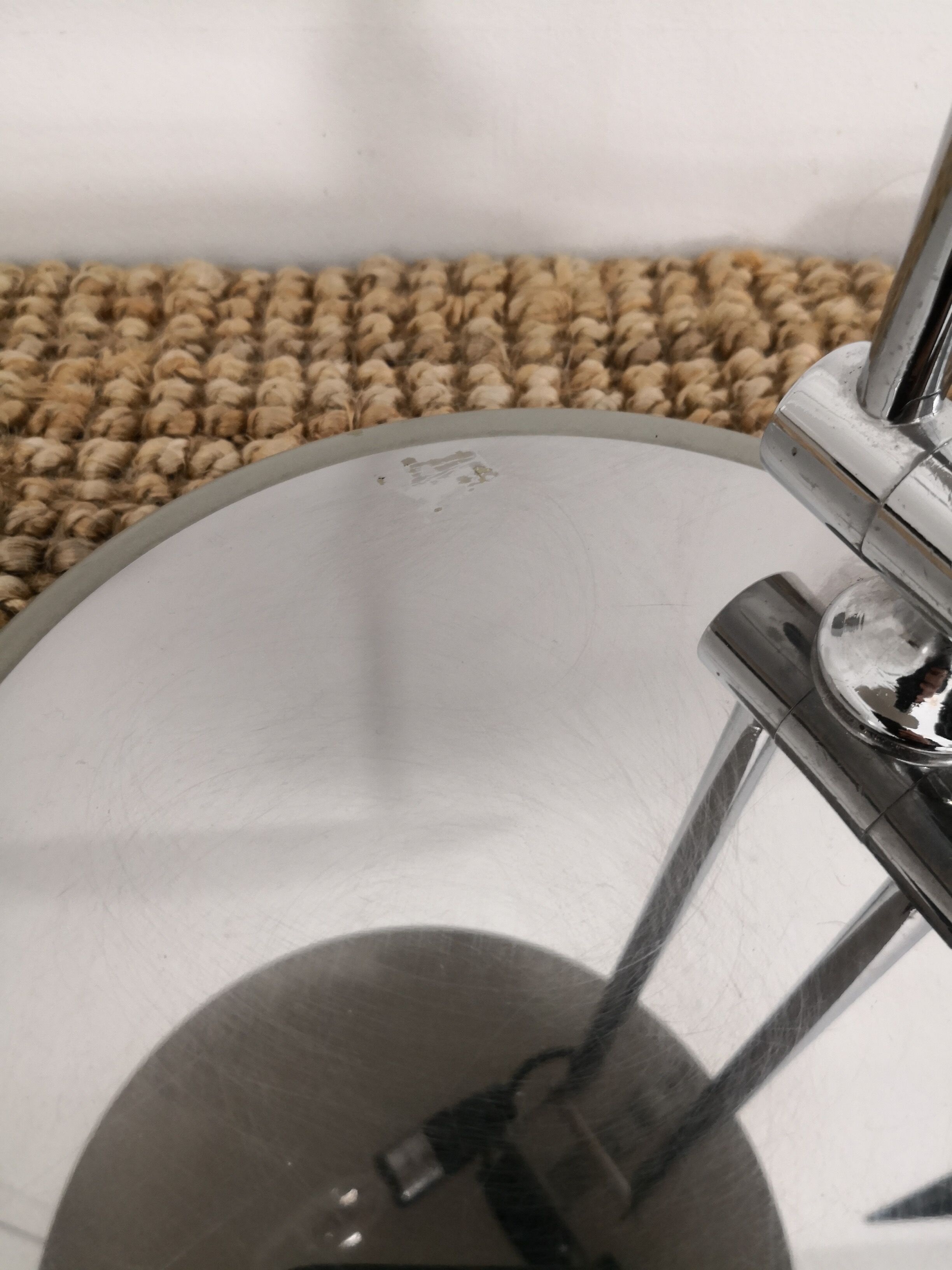 Lampe de bureau soucoupe Aluminor années 80