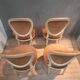 Set of 4 Louis XVI style medallion chairs