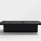 Brutalist Belgian ceramic lacquer coffee table Erik Deforce 1977