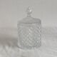 Candy box / glass cotton pot with crystal effect