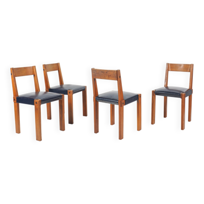 Pierre chapo - suite de 4 chaises mod. s24