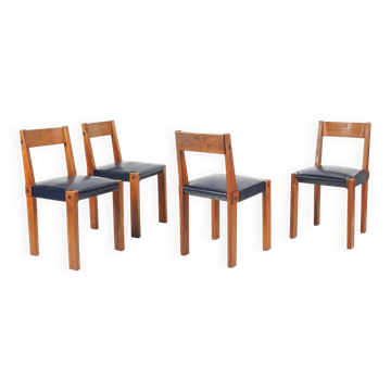 Pierre chapo - suite de 4 chaises mod. s24