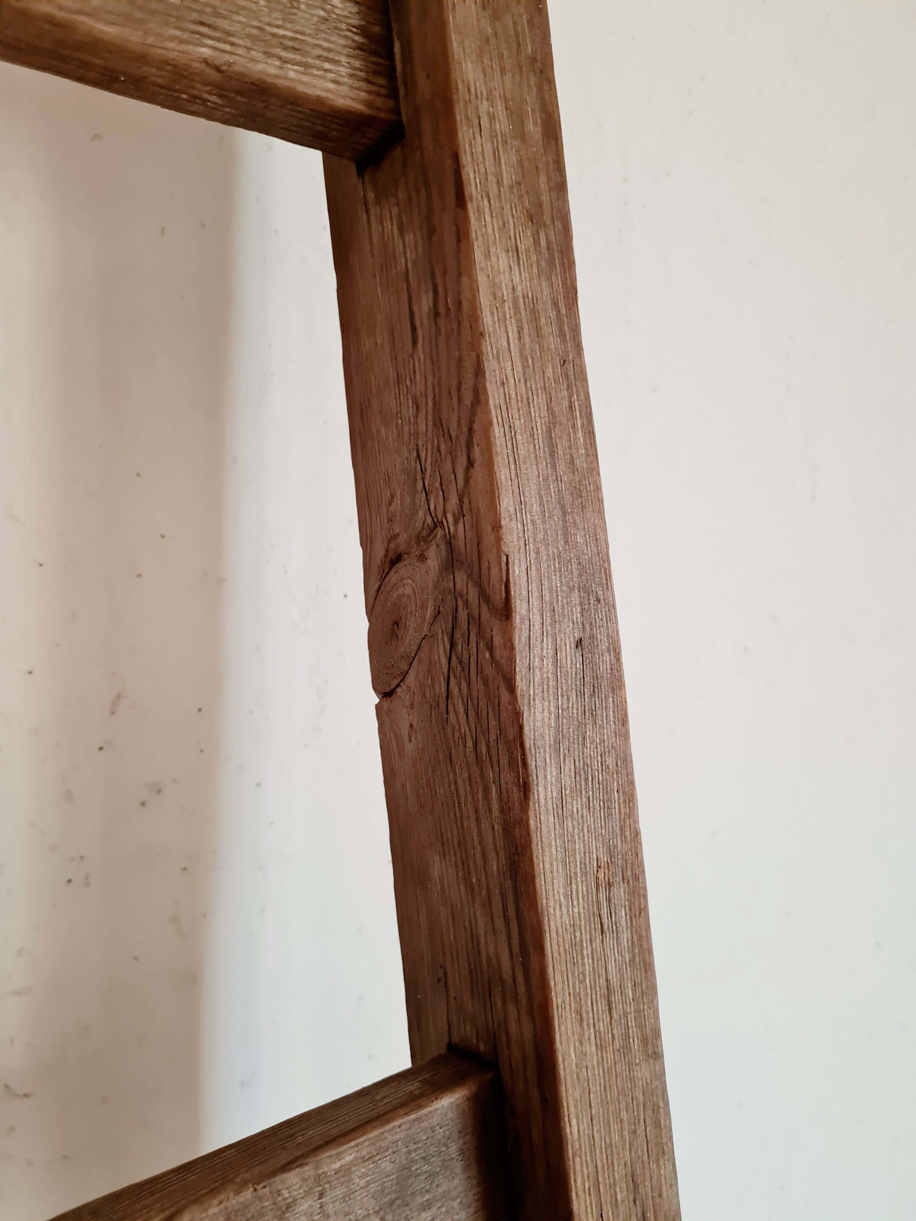 Country scale wearing right in old wood